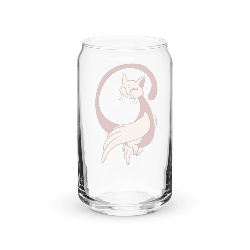 Calming Brown Cat-Owl Can-Shaped Glass product image (2)