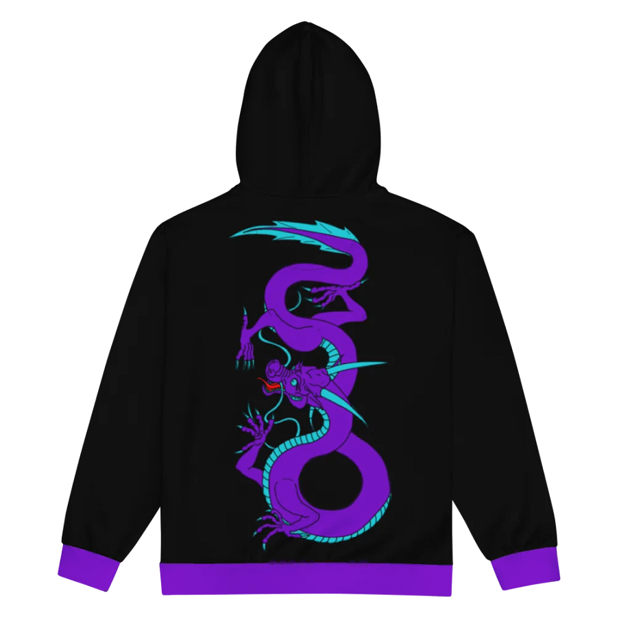 Dragon zip up hoodie product image (2)
