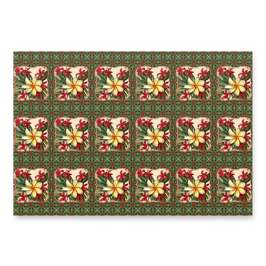 Vintage Tropical Christmas Wrapping Paper product image (3)