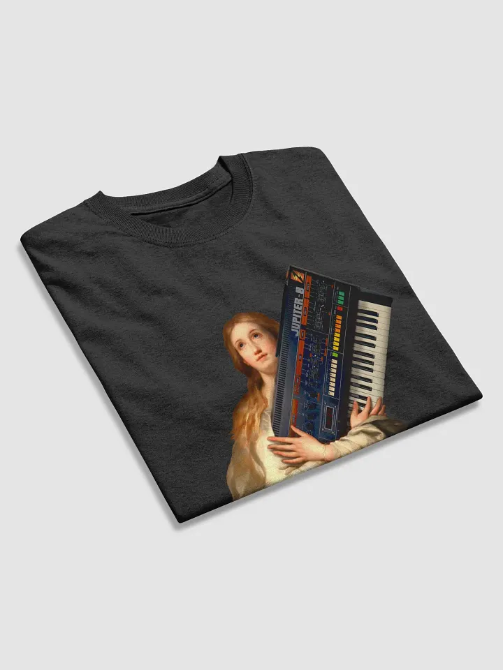 The Immaculate Jupiter Conception (Roland Jupiter 8) by Frank Fonik, Techno EDM Unisex t-shirt product image (2)