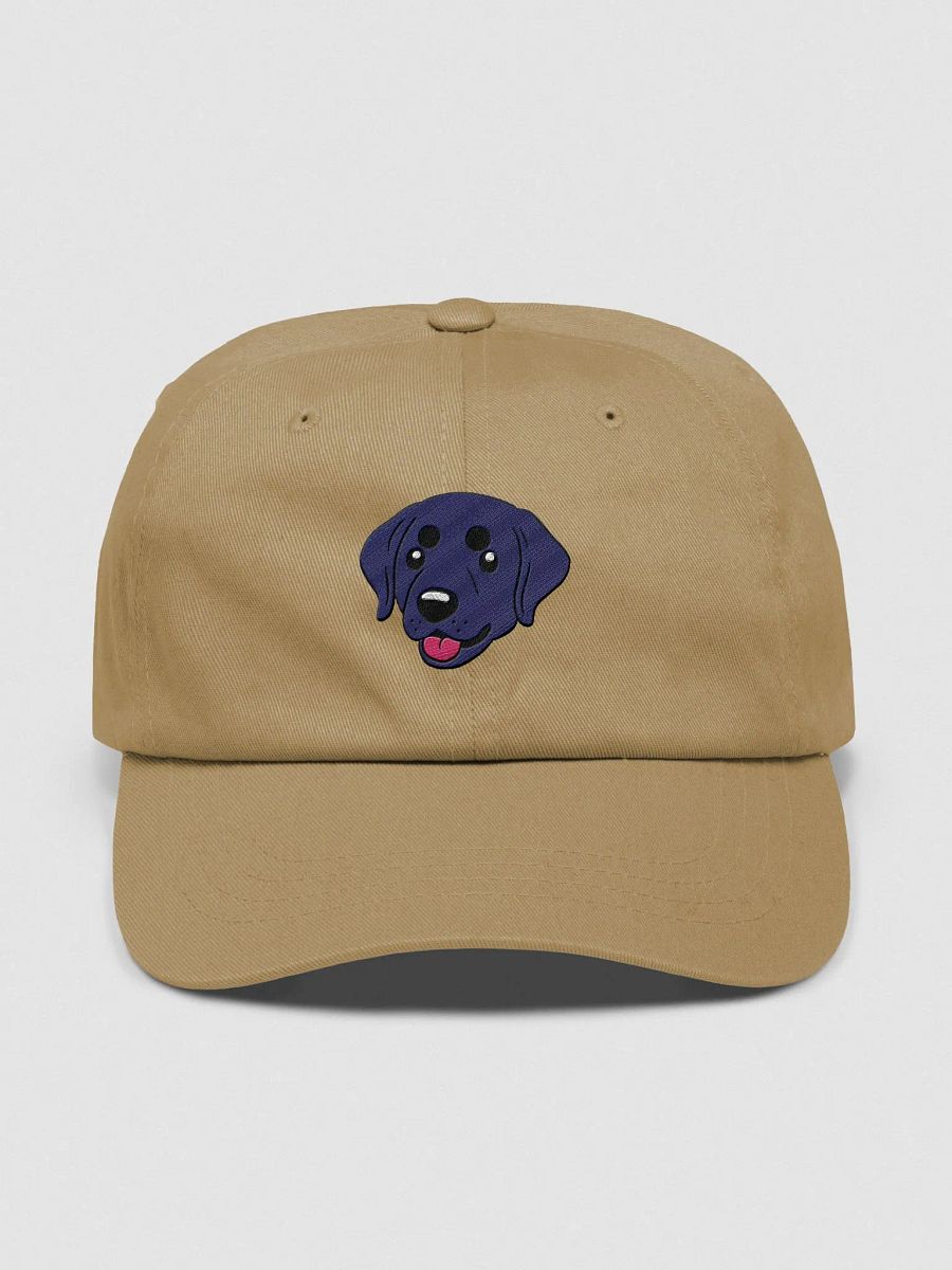 Happy Black Labrador Retriever Pup Cartoon Embroidered Dad Hat product image (1)