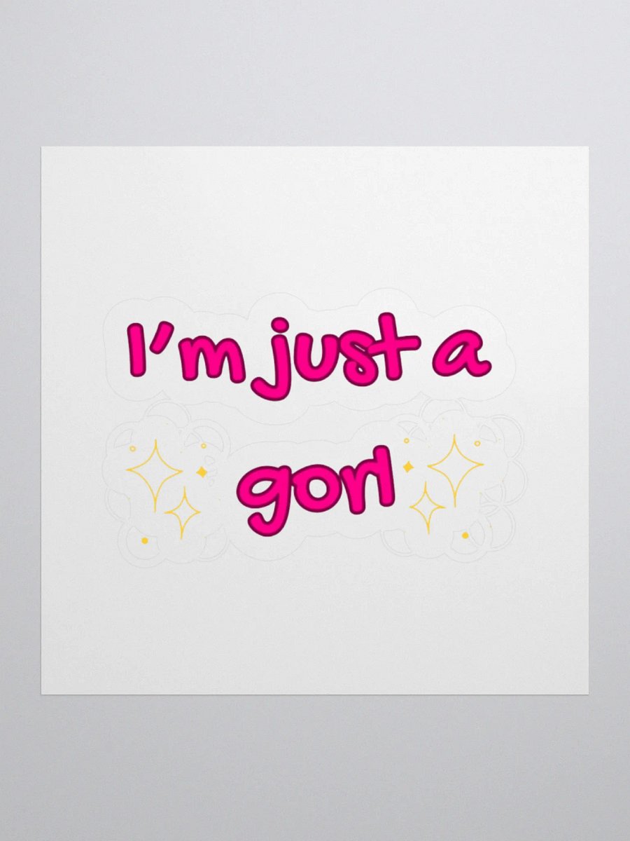 Just a gorl Sticker product image (1)