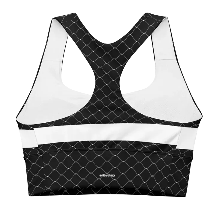 fishnet tech bra black - 82% polyester product image (2)