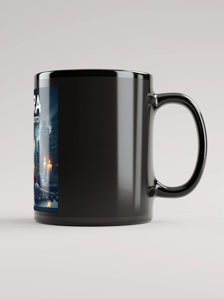Taza negra brillante THEMIKAKINGWEAR Yadira Corazon Roto Desing product image (1)