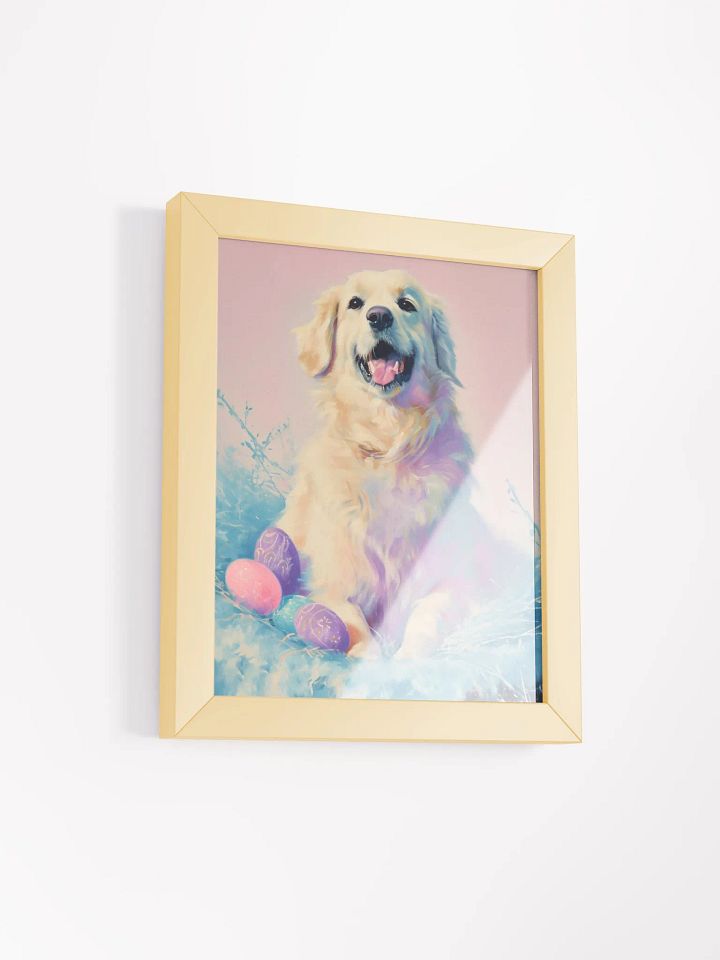 Golden Easter Retriever Framed Poster product image (3)
