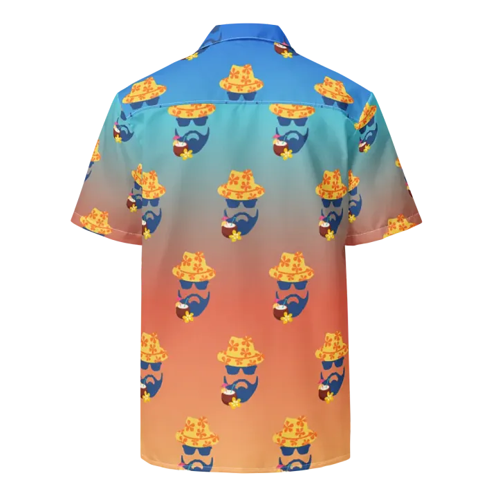 The Jon Hawaiian Shirt- Blue/Orange product image (2)