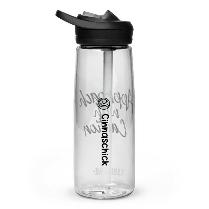 Cinnaschick Warning Sports Water Bottle product image (2)