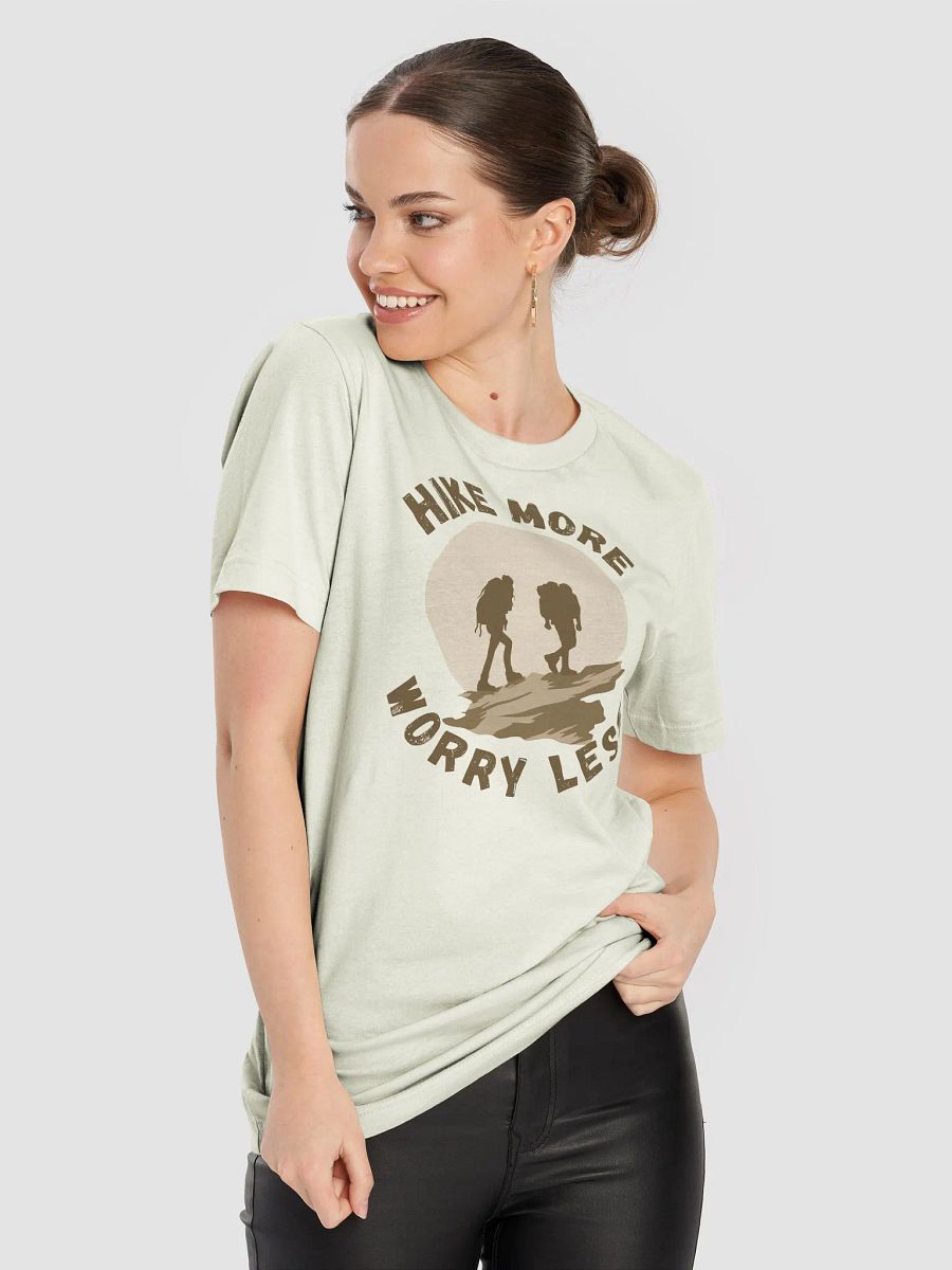 Hike More, Worry Less Light Unisex Jersey Short Sleeve Tee product image (87)