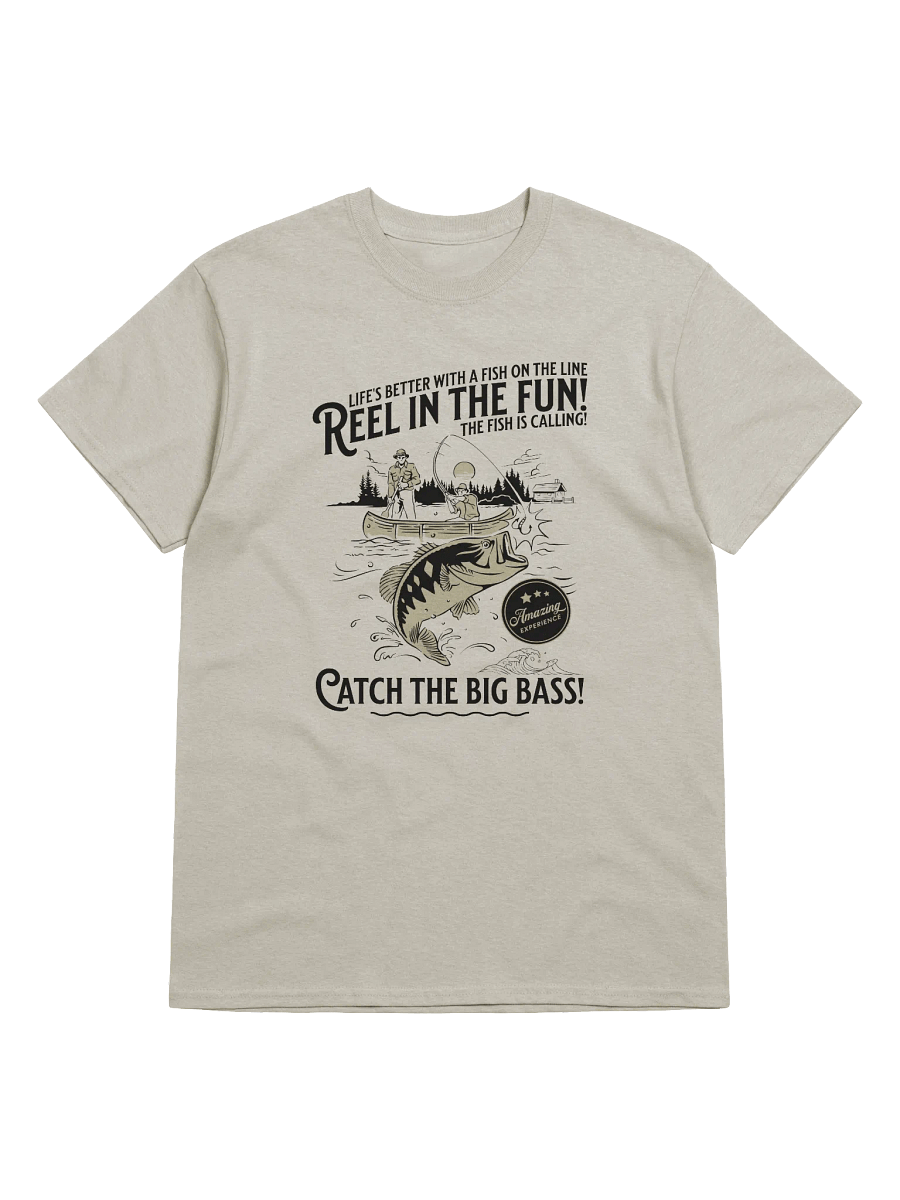 Catch the Big Bass T-Shirt | Vintage Fishing Graphic Tee product image (1)