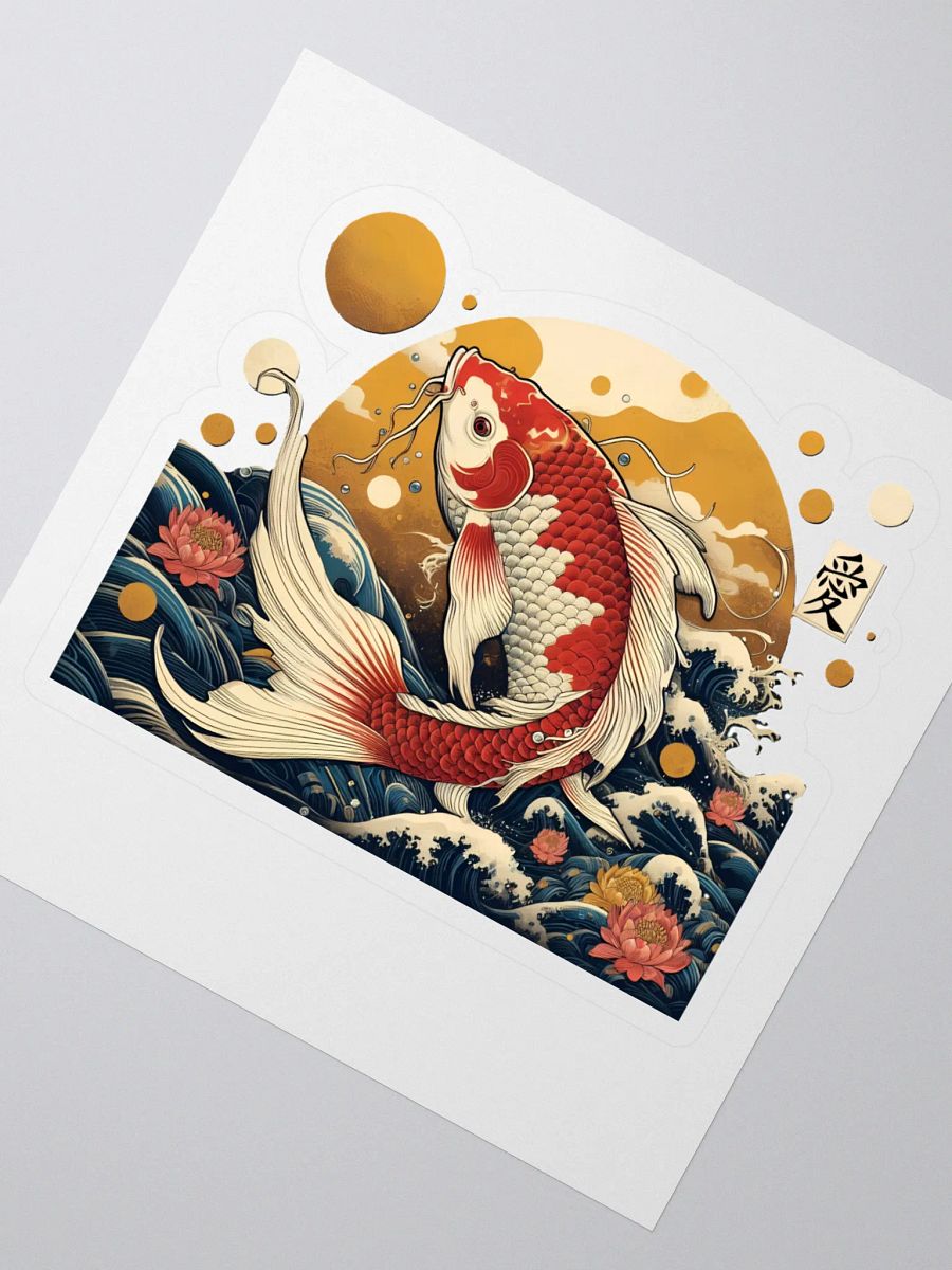 Koi Fish Serenity Kiss Cut Stickers product image (2)