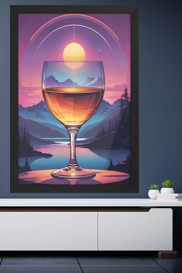 Wine Sunset Framed Poster product image (1)
