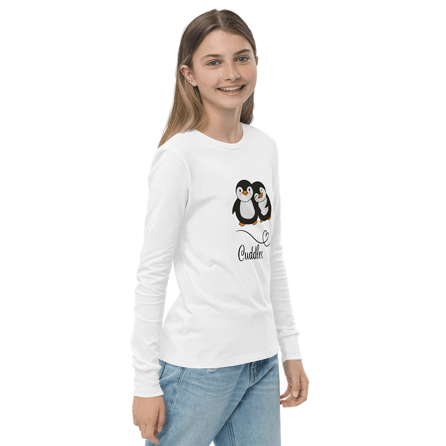 Cuddles Penguin Youth Long Sleeve Tee product image (4)