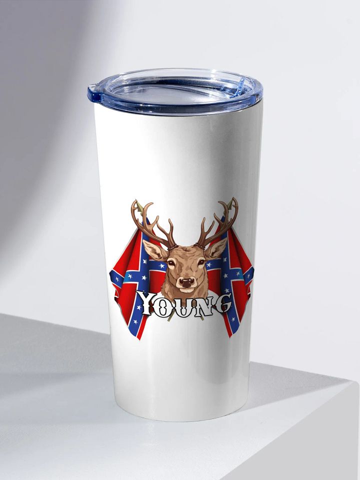 "Young" Last Name Rebel Redneck Deer - Adult Tumbler product image (2)