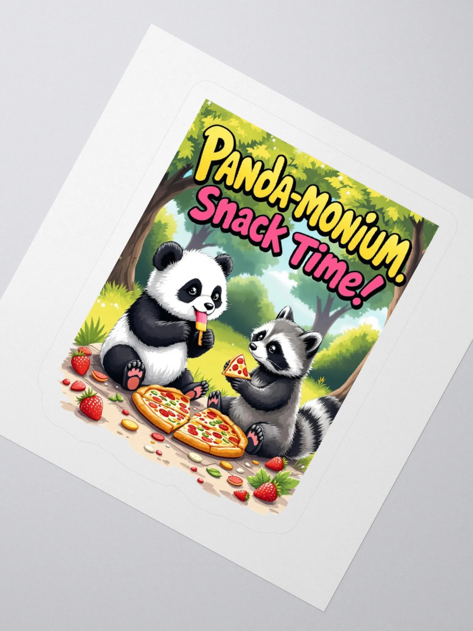 Panda-Monium Snack Time! Sticker Set product image (6)