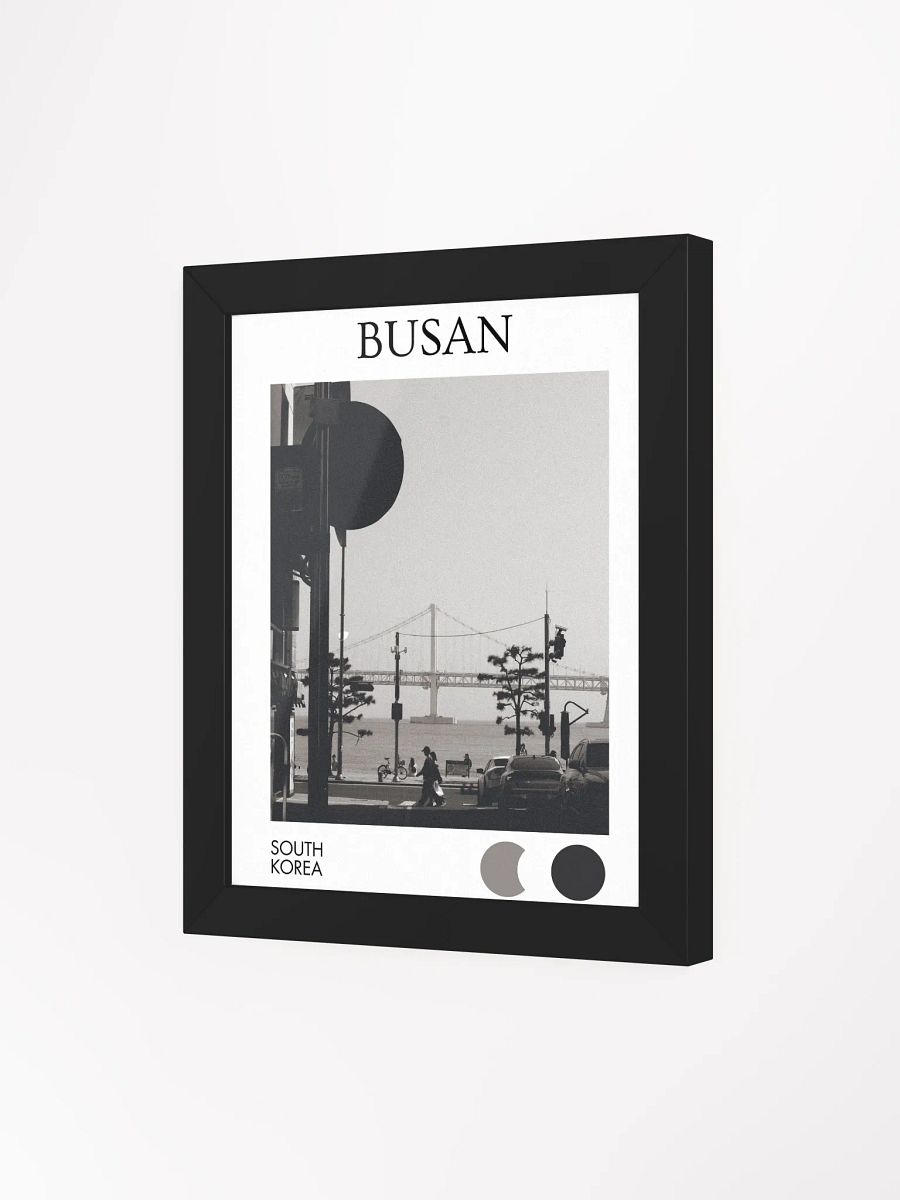 Streets of Busan - Black & White - Framed product image (3)