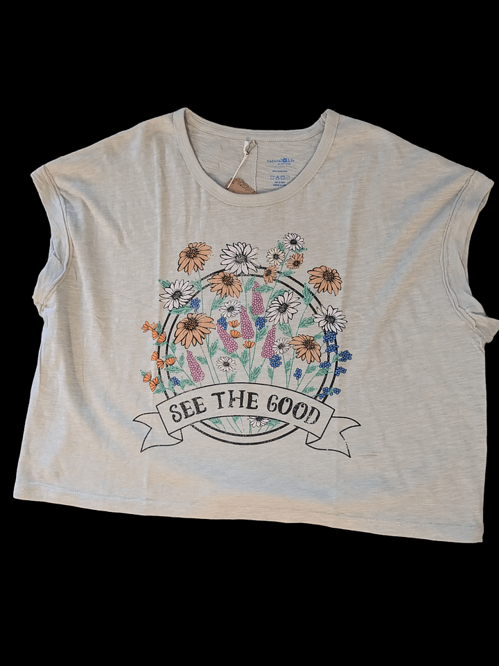 L See the Good Graphic Crop Tee product image (1)