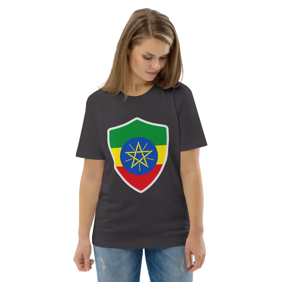 Ethiopian Pride Emblem Organic Tee product image (140)