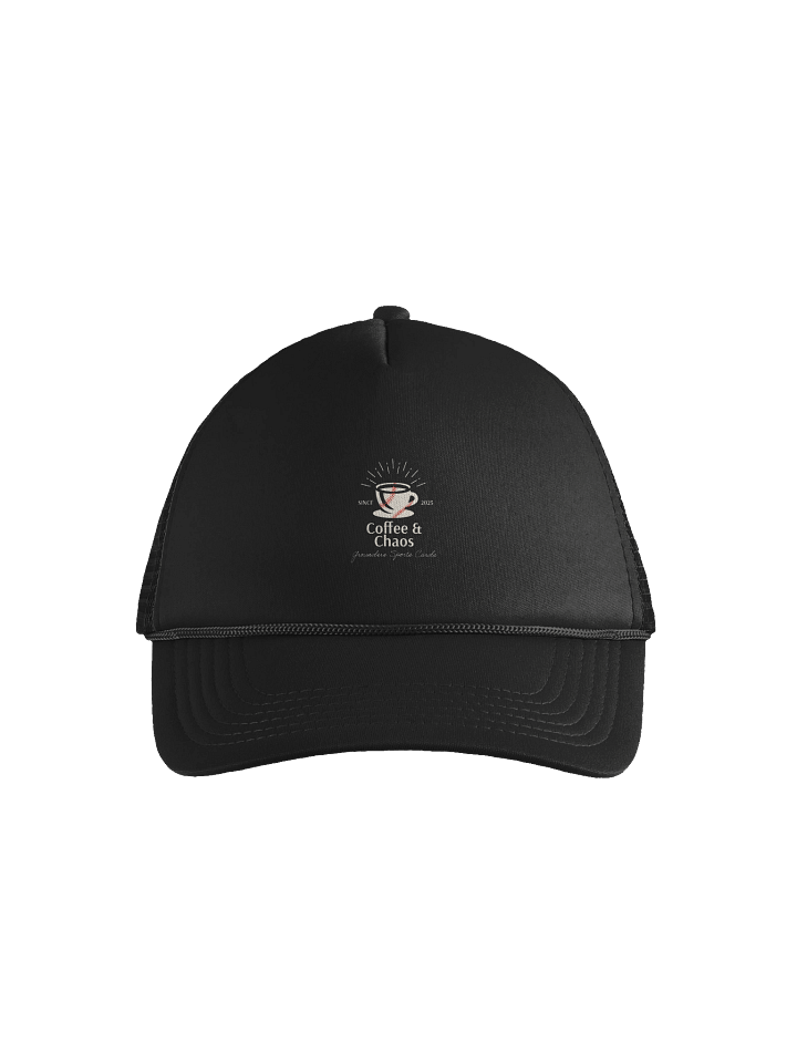 Coffee & Chaos™ Baseball Hat – Black product image (1)