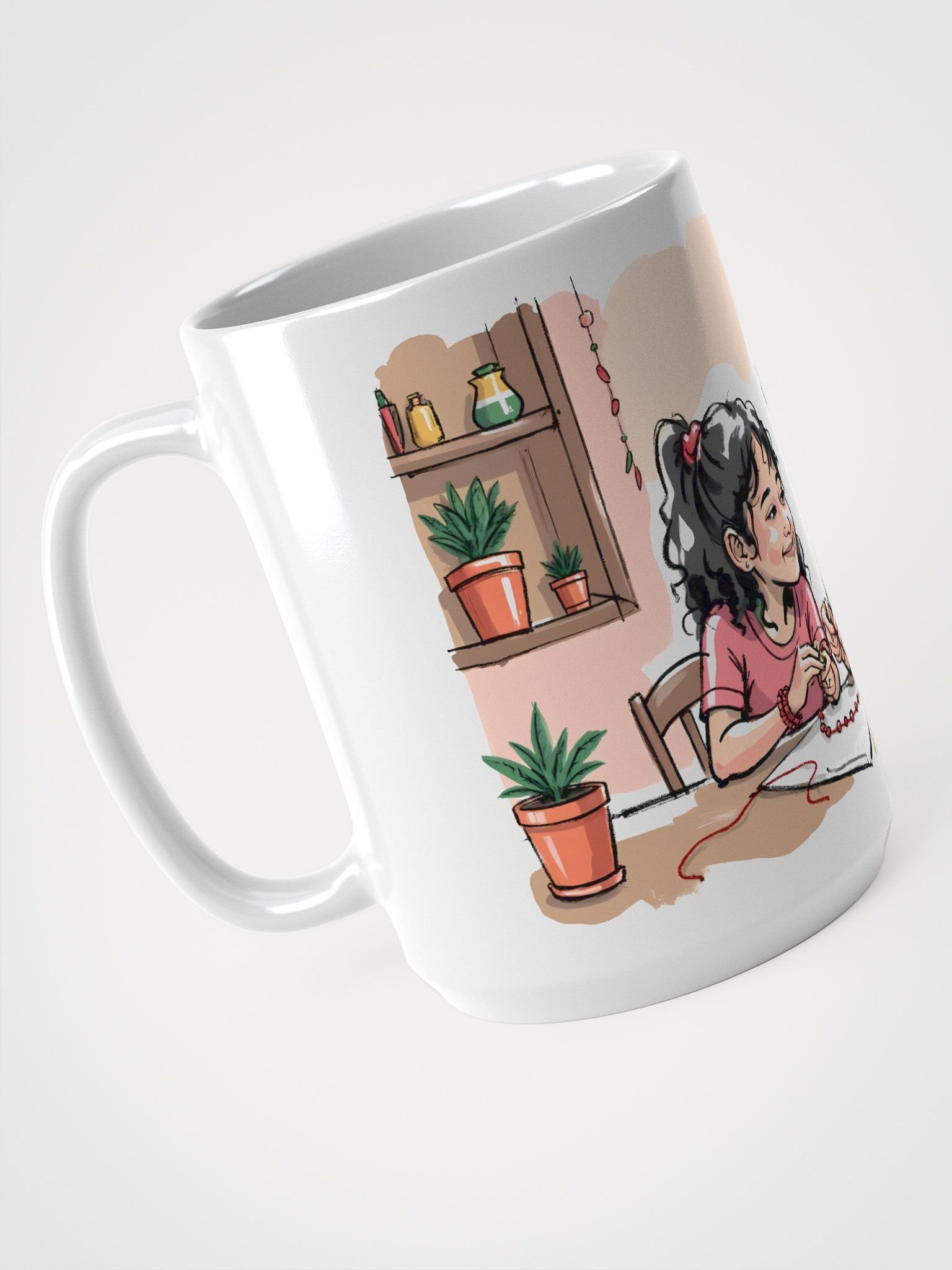 Traditional Raksha Bandhan: Sister’s Love in Art Glossy Mug product image (3)