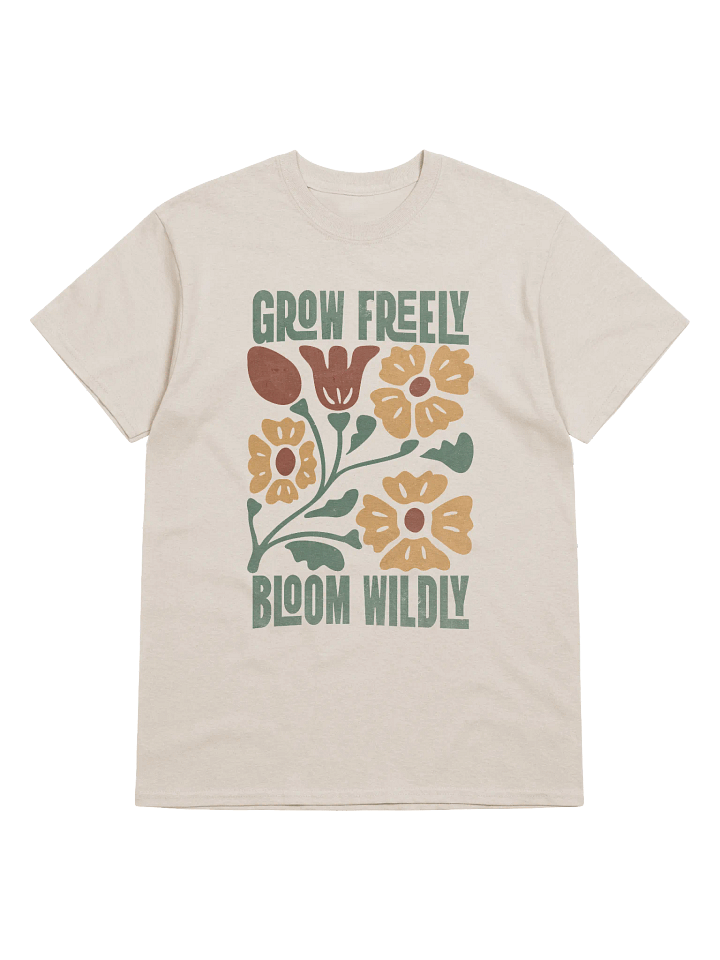 Vintage Floral Grow Freely Classic Unisex T-Shirt product image (3)