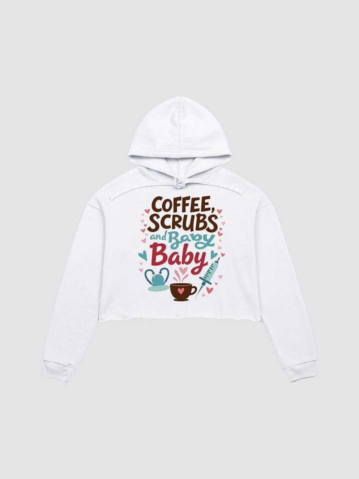 Medical Mama, Coffee, Scrubs, and Baby Fleece Hoodie product image (8)