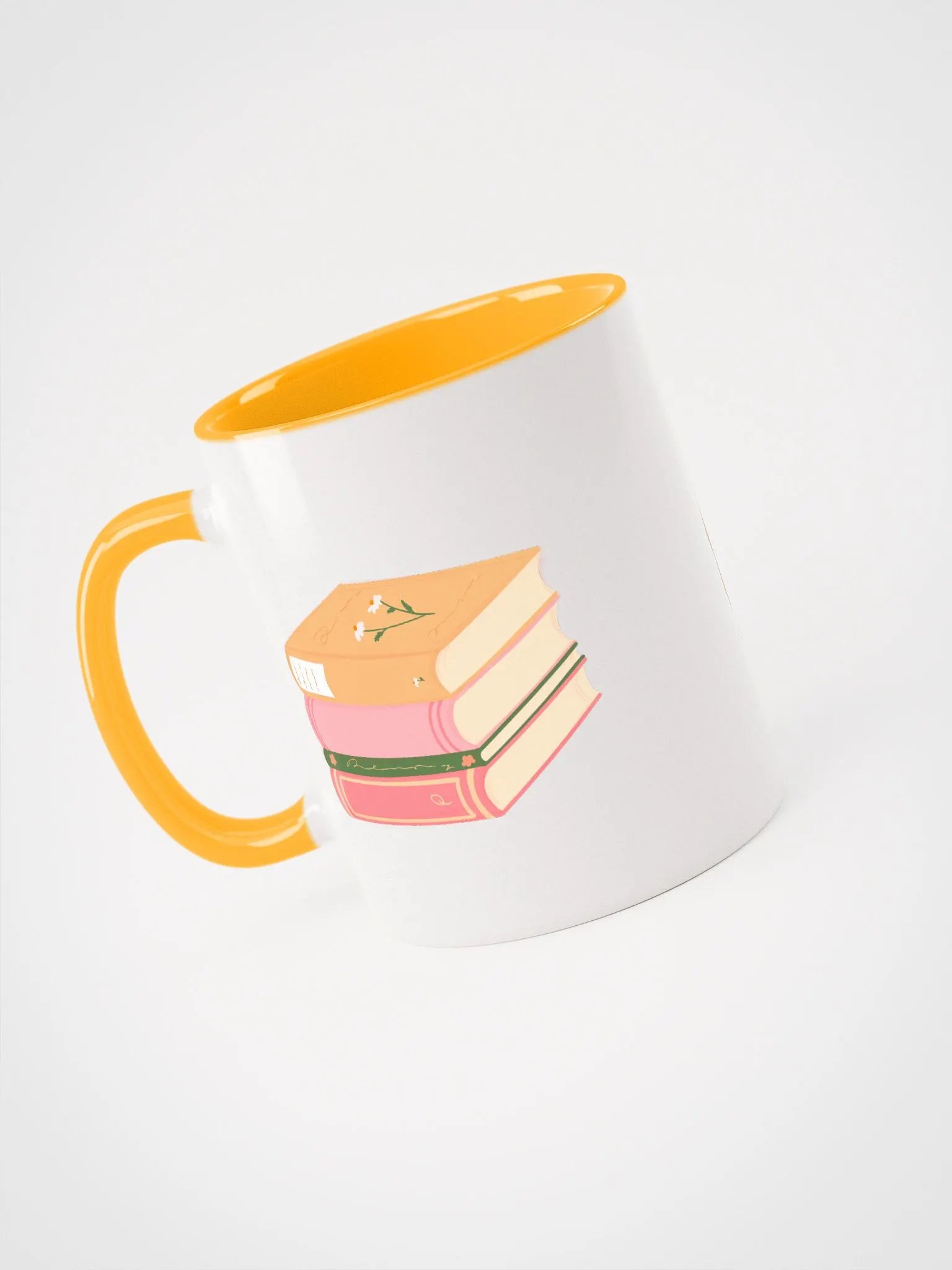 My Happy Space, Cat Reading Ceramic Mug product image (2)