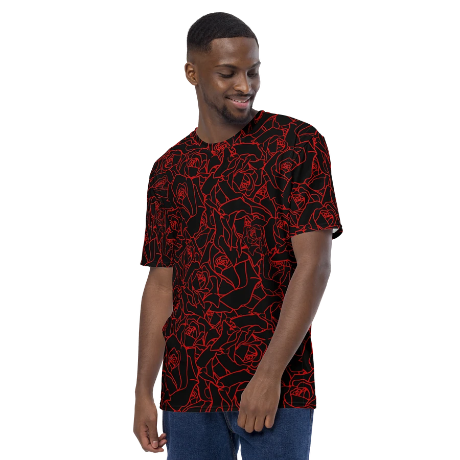 Loads of Roses · black-red crew neck t-shirt product image (31)