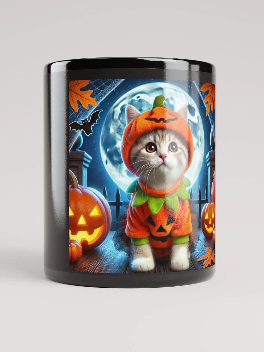 Black Mug with Cute Cat Halloween product image (5)