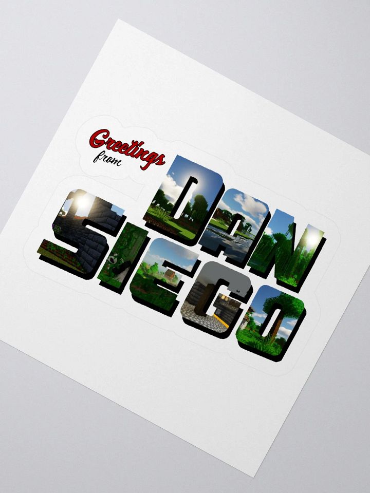 "Greetings from Dan Siego" Sticker product image (1)
