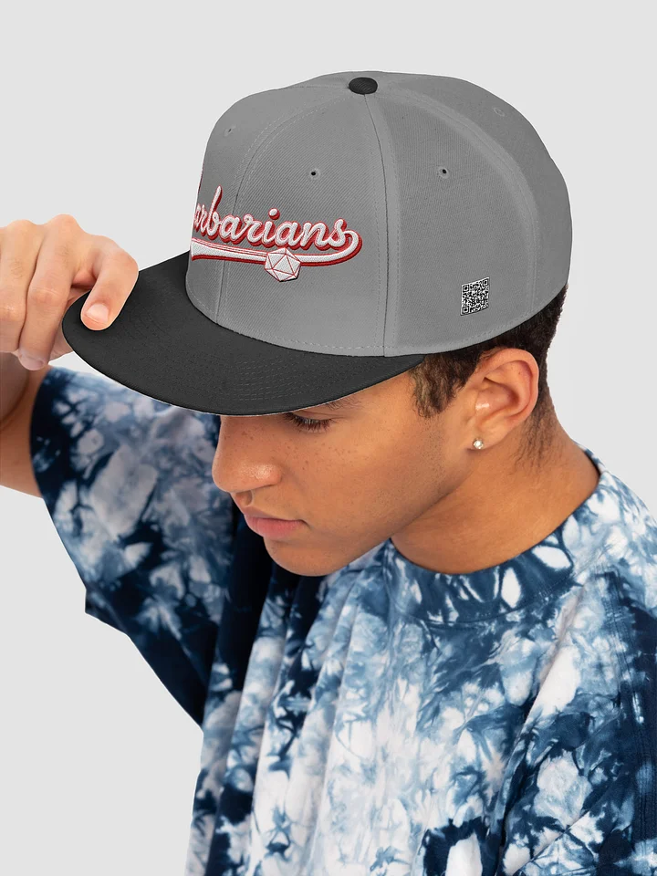 "Barbarians" Vintage Athletic Snapback Cap - Otto Wool Blend product image (34)