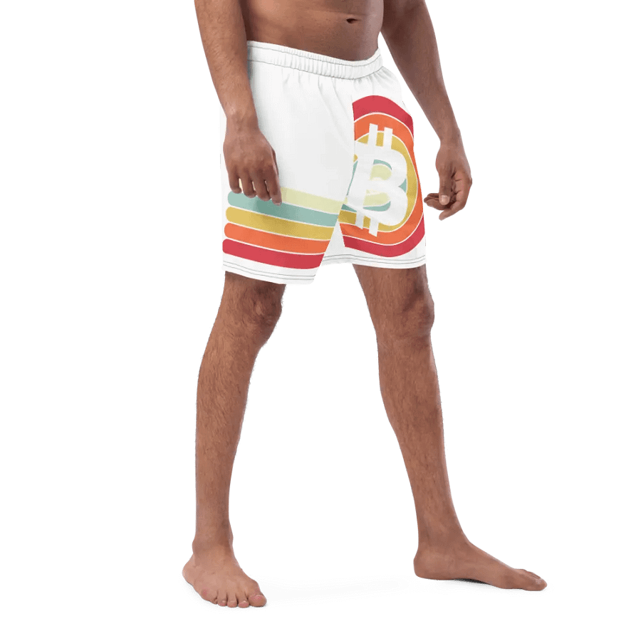 Retro Spiral Bitcoin Swim Trunks product image (3)