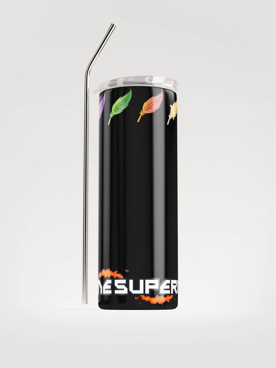 Feathers & Nameplate Stainless Steel Tumbler & Straw product image (2)