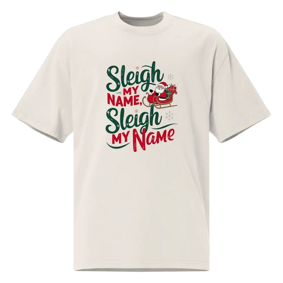 Festive Sleigh My Name Oversized Tee product image (1)