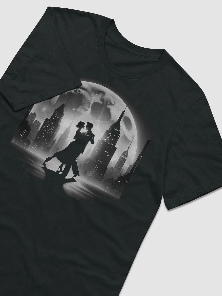 Lunar Rhapsody: A Rooftop Dance Under the Moon (Front Print Womens Tee) product image (3)