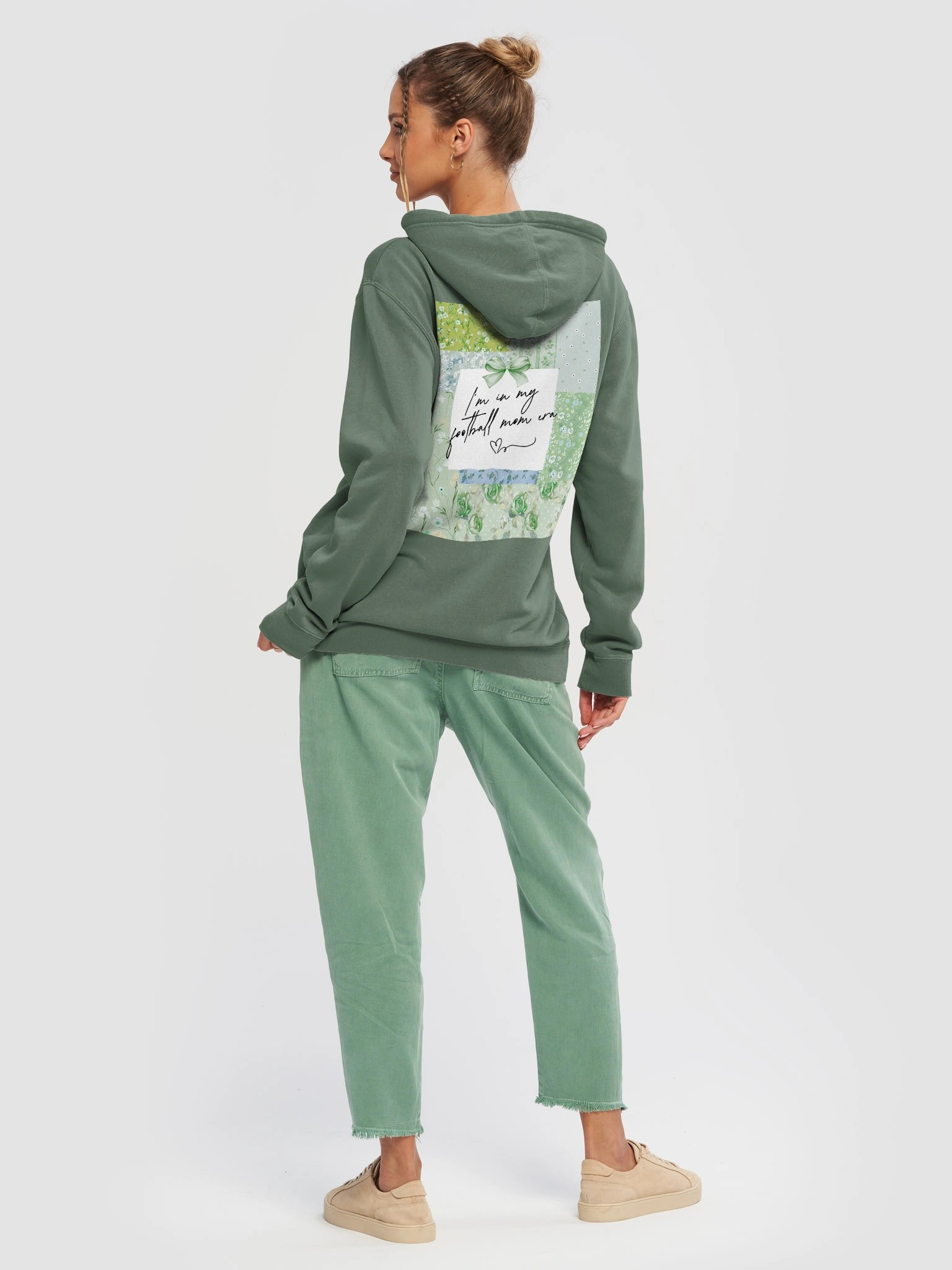 Floral Football Mom Hoodie product image (4)