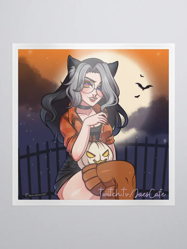 JaesCafe Halloween Babe Spooky BG Sticker! product image (1)