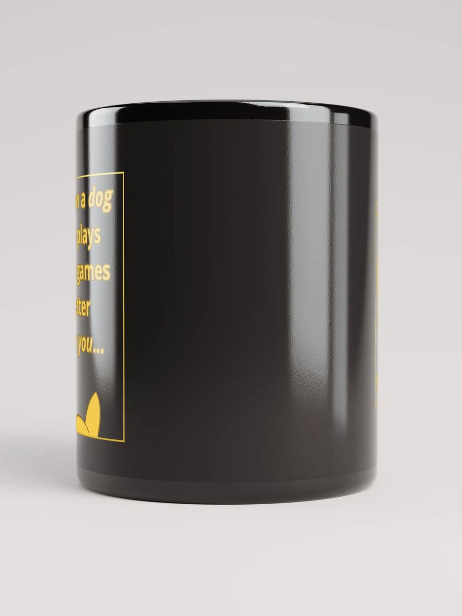 Doopsters - I know a Dog Gamer - Black Glossy Mug product image (6)