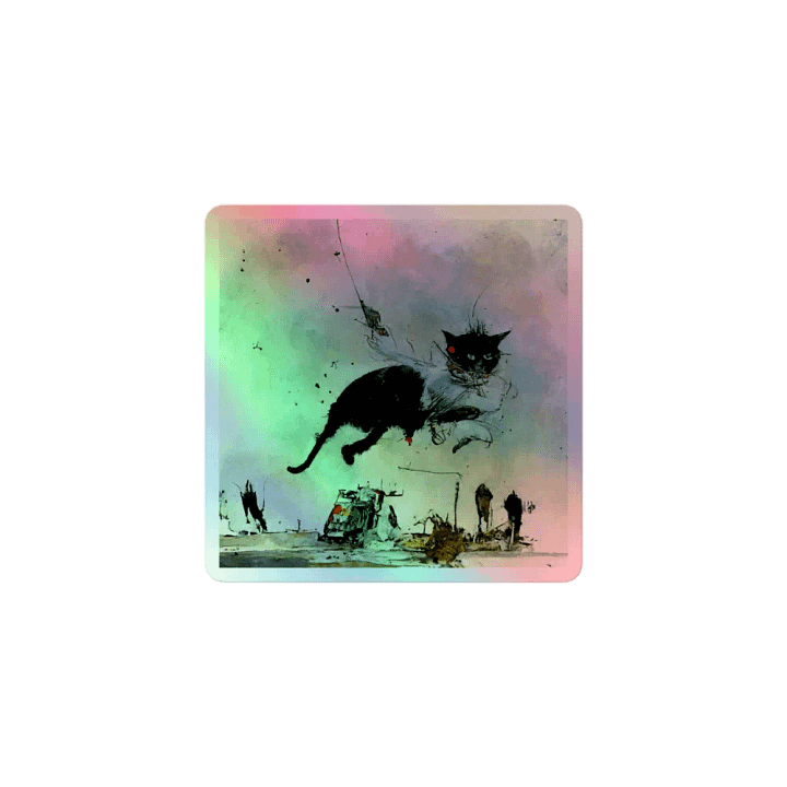 Holographic Cat Dreams Sticker Sheet product image (1)