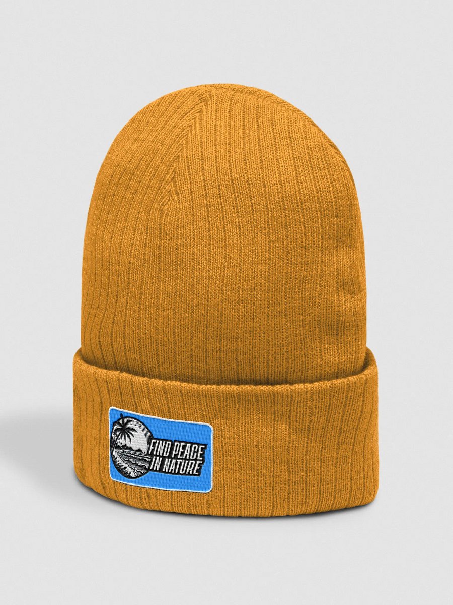 Nature's Peace Ribbed Beanie | Find peace in nature product image (30)