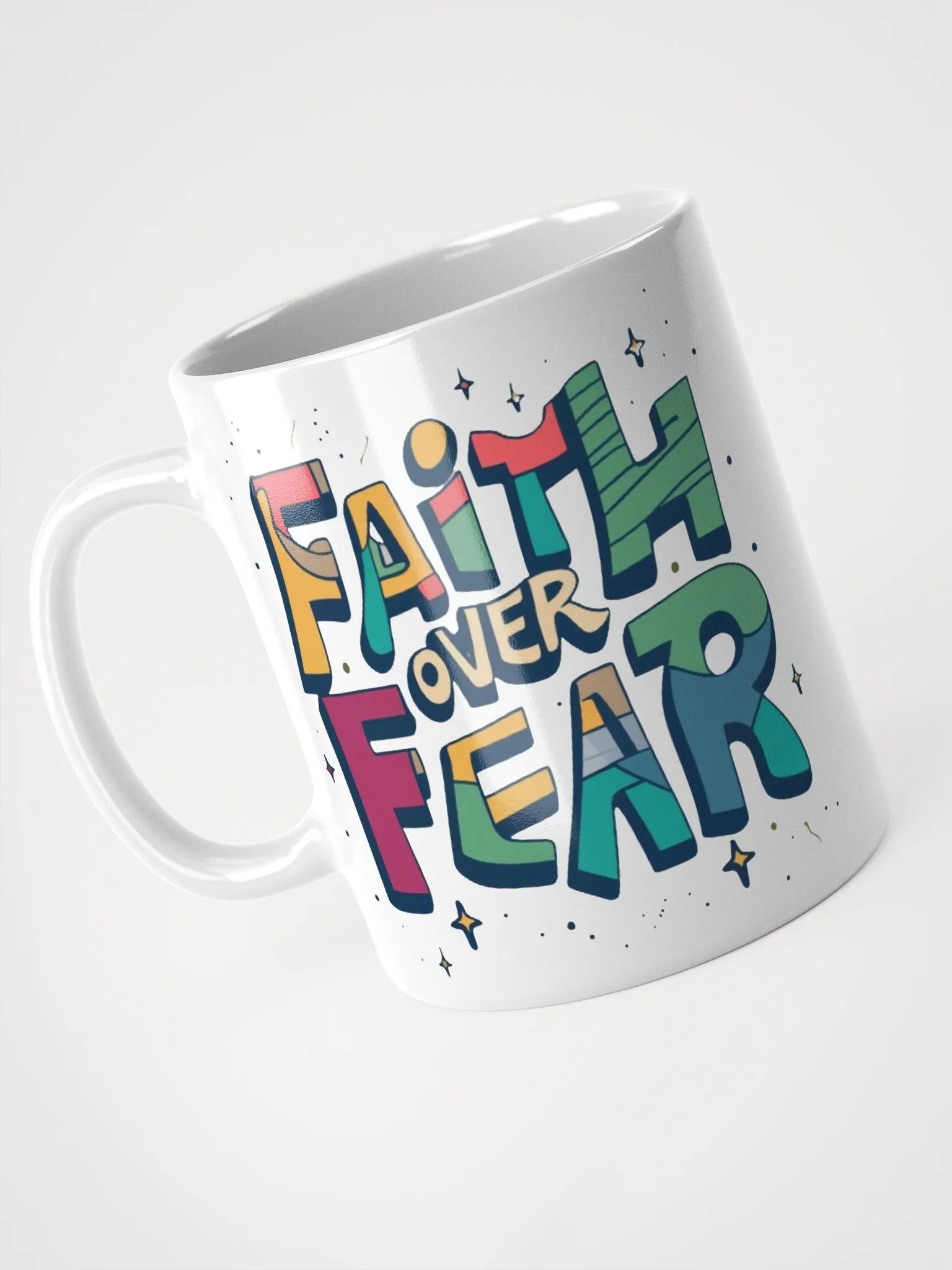Faith Over Fear Ceramic Mug product image (4)