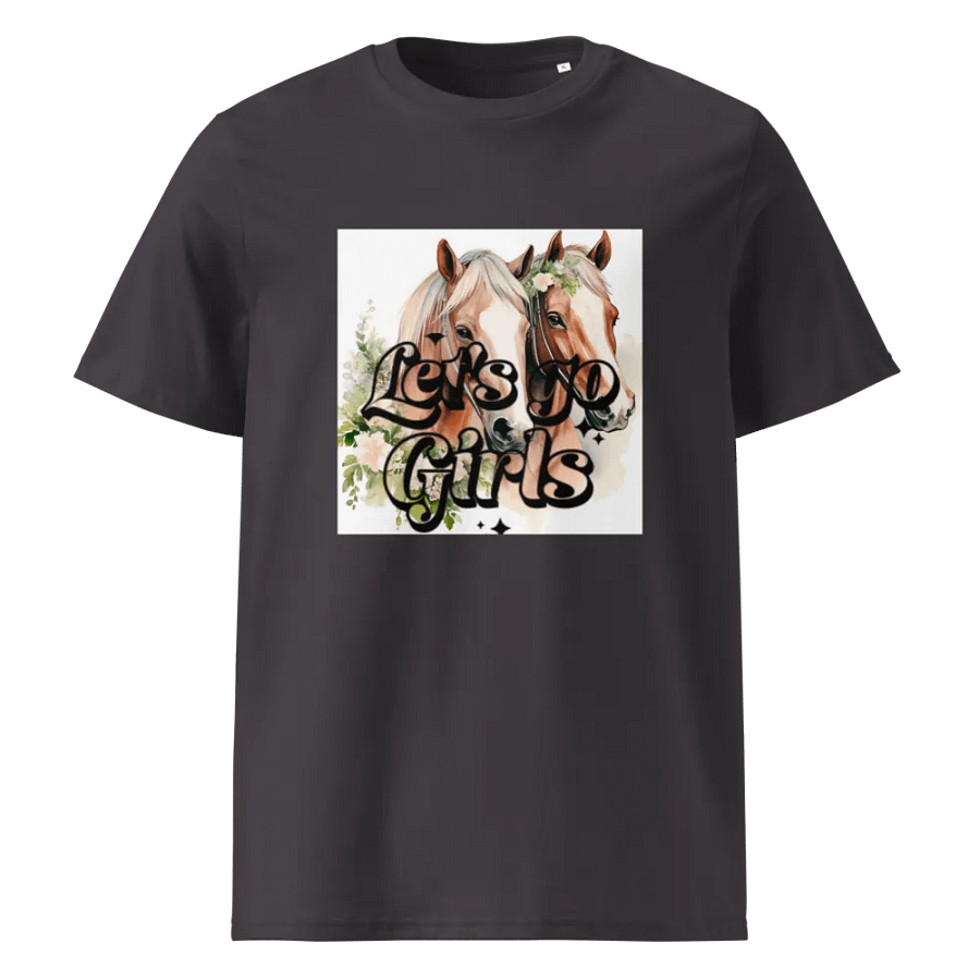 Woman Shirt Horses Go Girl Organic Cotton T-Shirt product image (1)