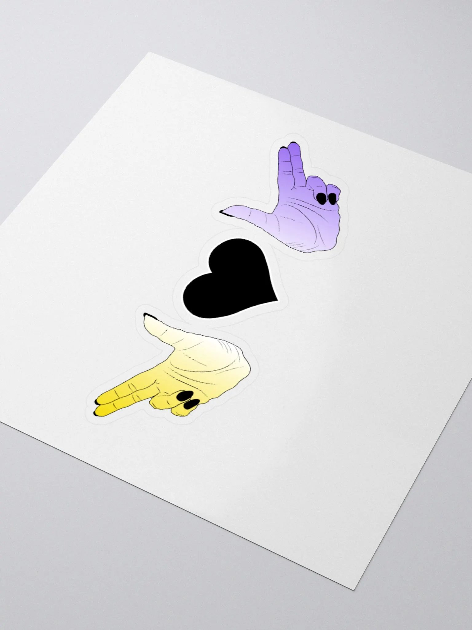 Finger Guns (enby flag) product image (10)