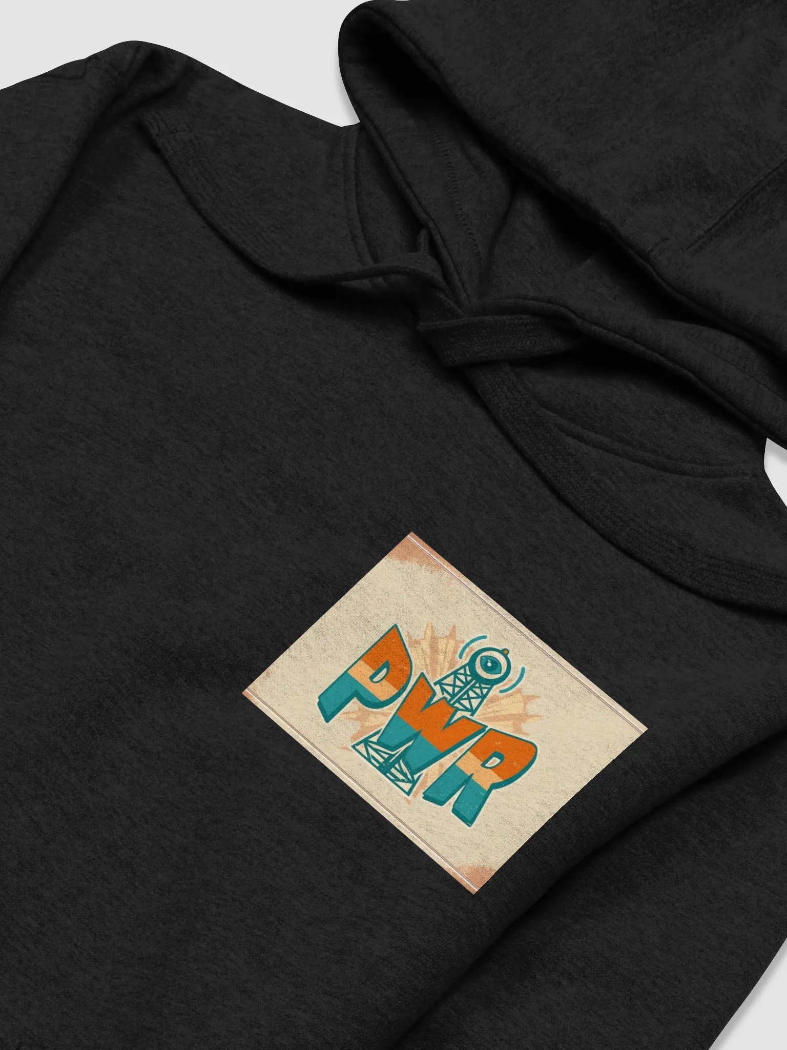 Unisex PWR Radiating Eye Black Hoodie product image (3)