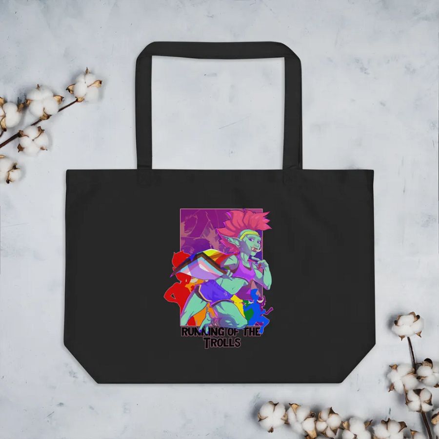 Troll Racer Large Eco Tote - By Eggu product image (13)