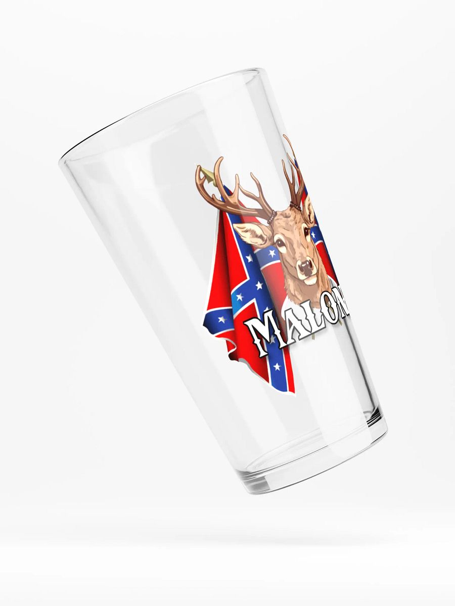 "Malone" Last Name Rebel Redneck Deer - Shaker Pint Glass product image (4)