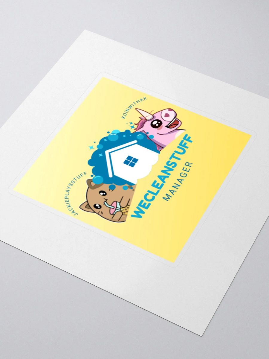 WECLEANSTUFF Manager Sticker product image (3)