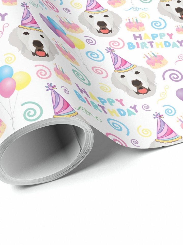Great Pyrenees Birthday Wrapping Paper product image (1)