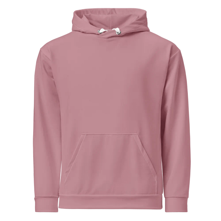 Plain Dusty Pink Soft Summer Unisex Recycled Polyester Heavyweight Premium Hoodie by Treasure Pie product image (1)