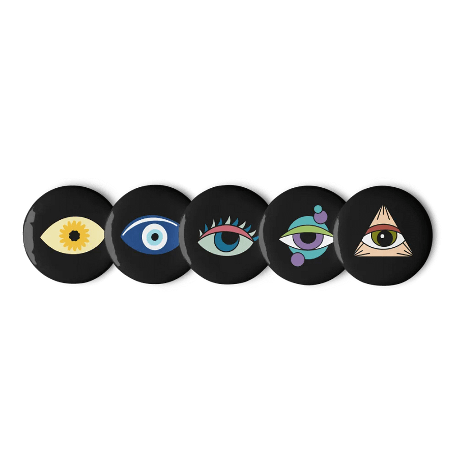 Eye of the Blossom Pin Button Set product image (3)
