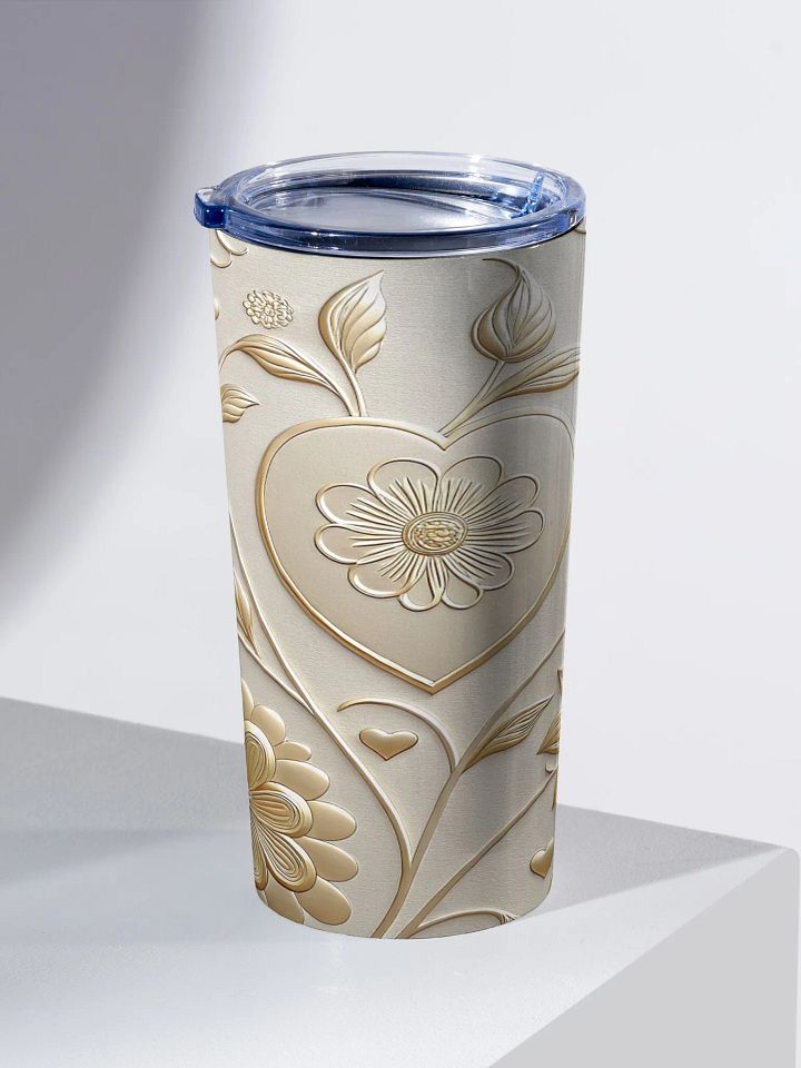 Luxury Elegant Floral Gold Tumbler product image (2)